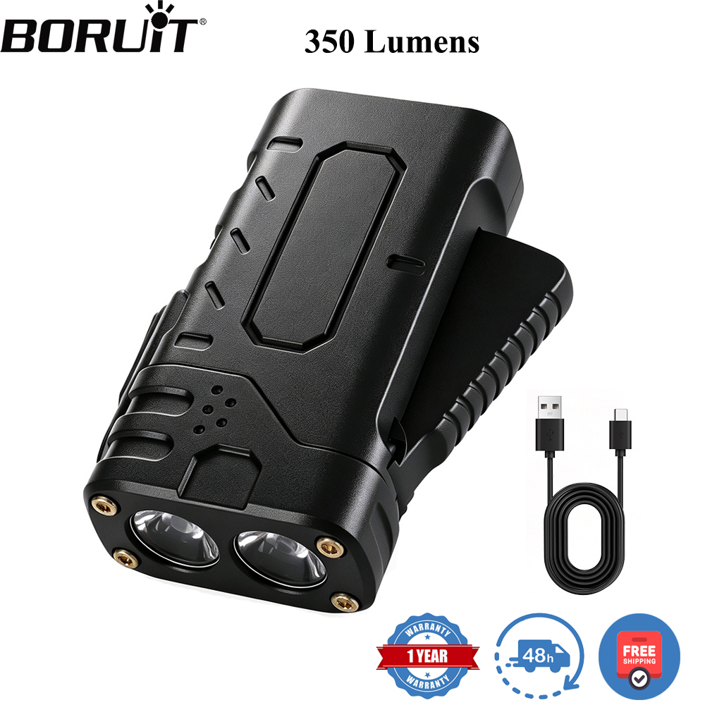 Fishing Light - BORUIiT Hand Crank EDC LED Flashlight