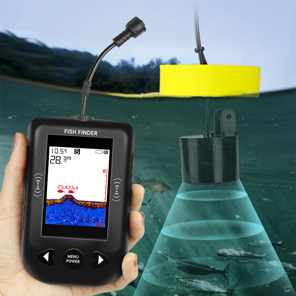Alarm 100M Portable Sonar Fish - Fishing Depth Finder review and price