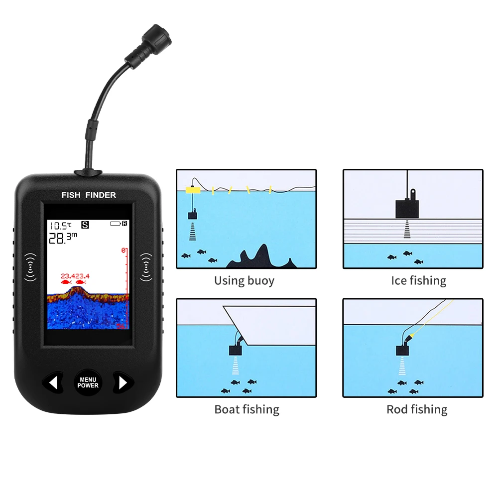 Alarm 100M Portable Sonar Fish - Fishing Depth Finder review and price