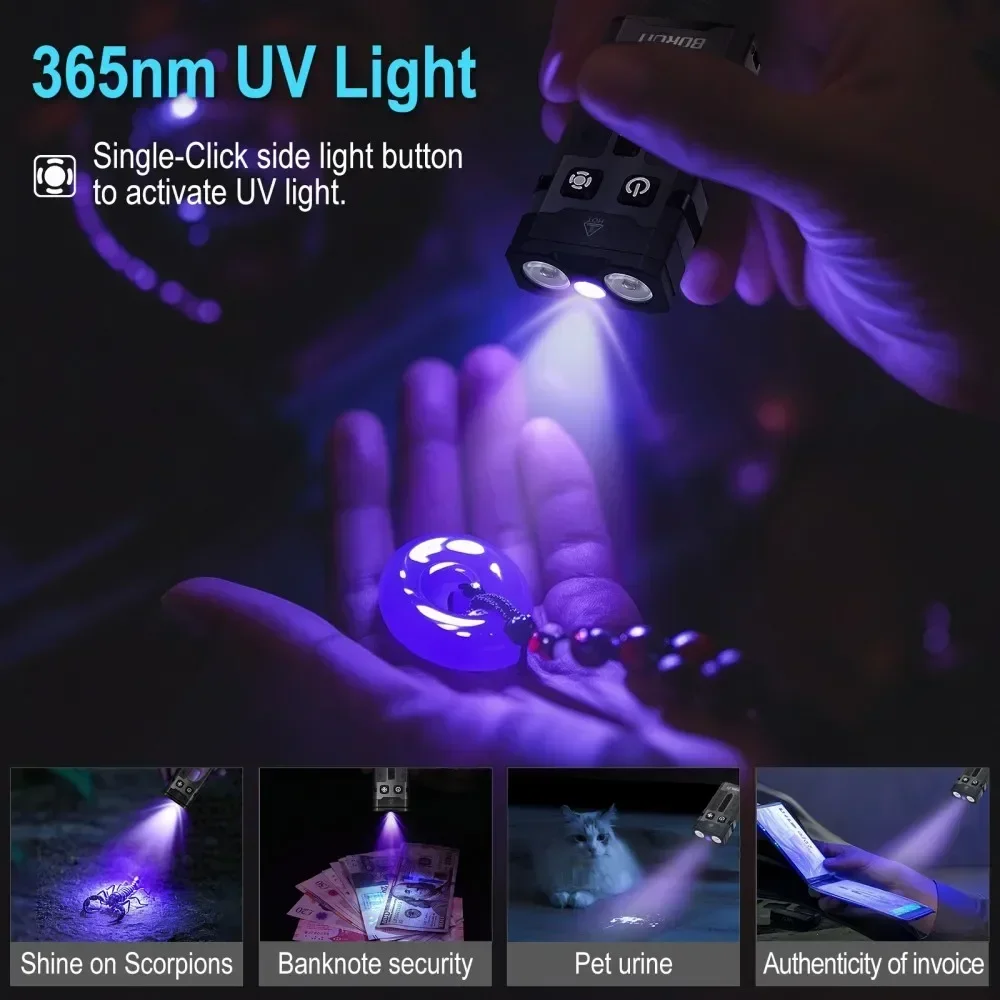 BORUiT EV20 1100LM EDC UV Keyc - Fishing Light review and price